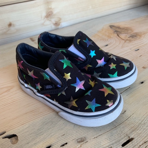 rainbow iridescent vans